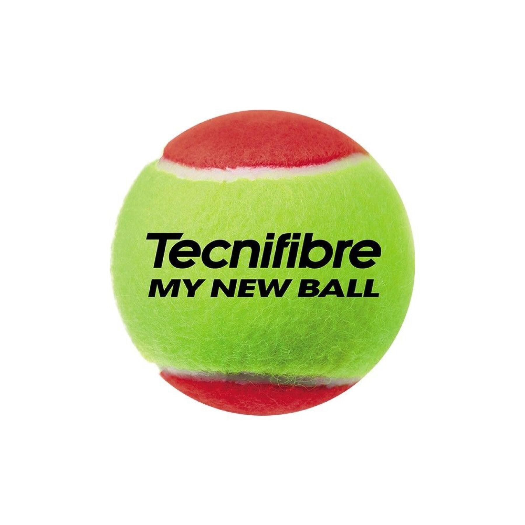 Juego de 3 pelotas de tenis para niños Tecnifibre My new ball