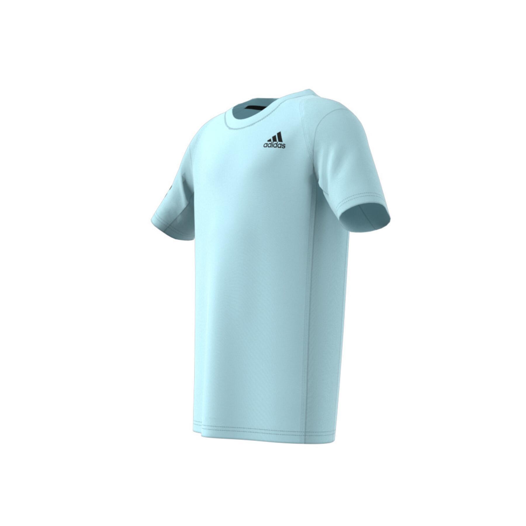 Camiseta del club de tenis con 3 rayas para niños adidas