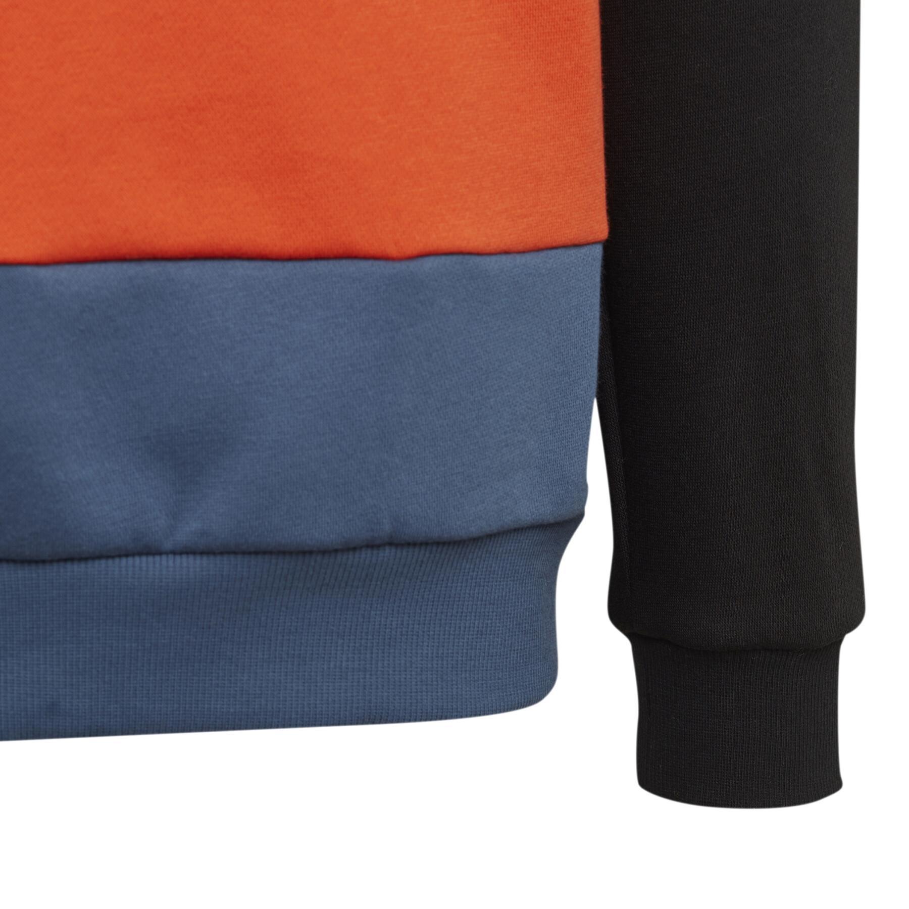 Sudadera con capucha para niños adidas Colorblock