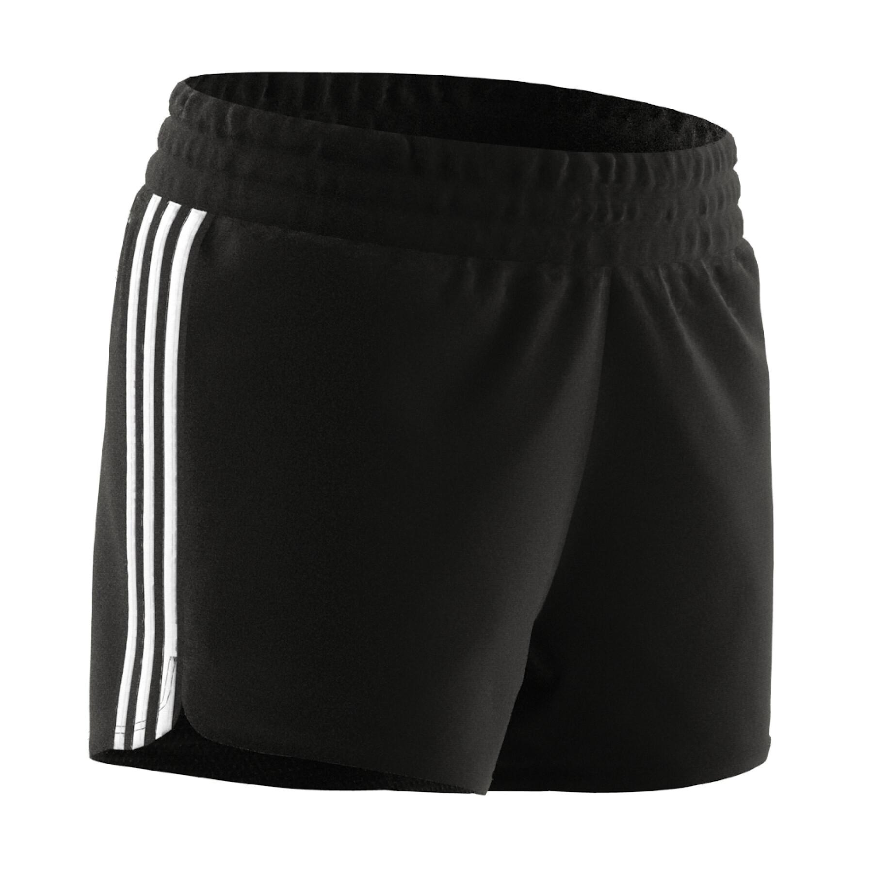 Pantalón corto para niñas adidas 3-Stripes Essentials Aeroready