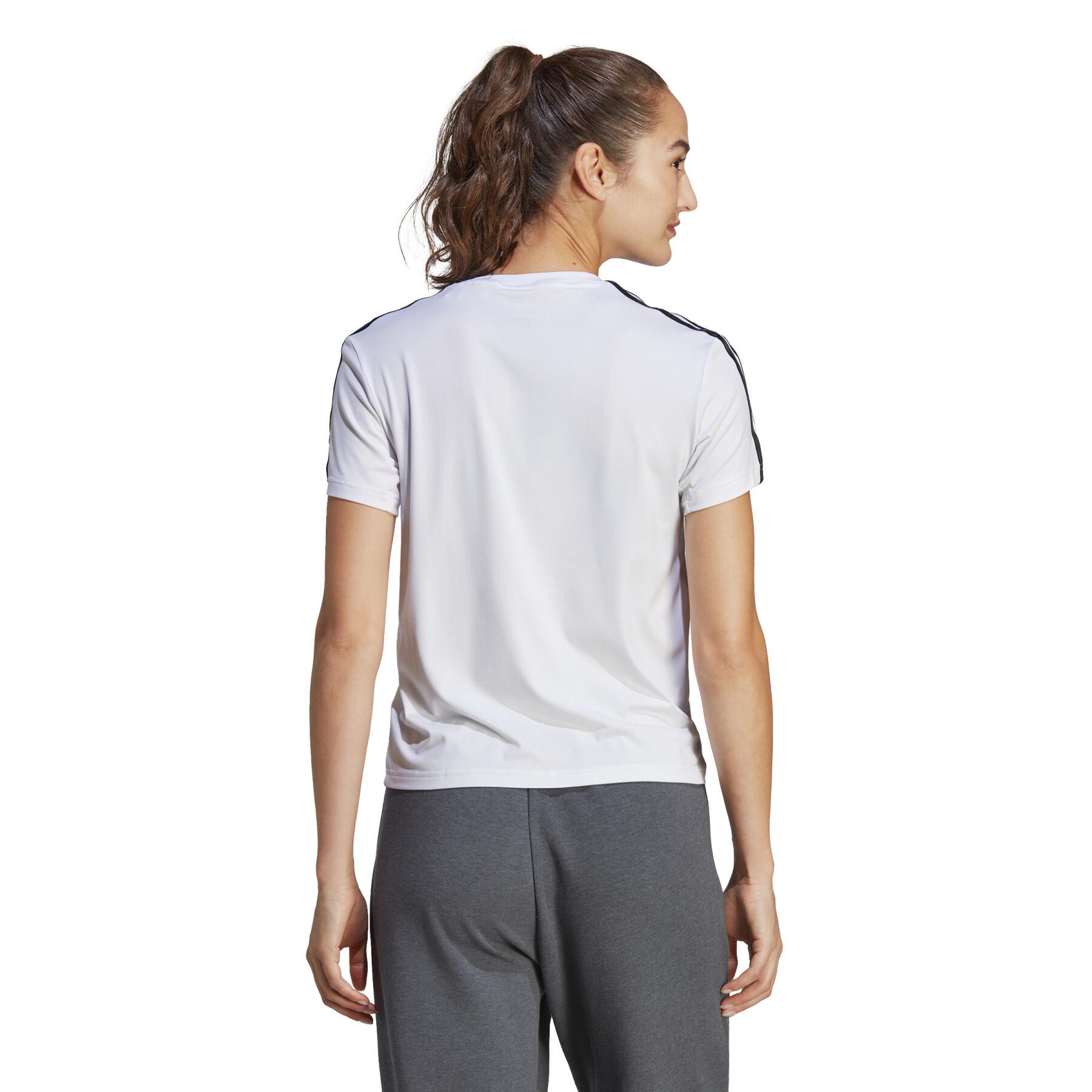Camiseta de mujer adidas 3-Stripes Aeroready Essentials
