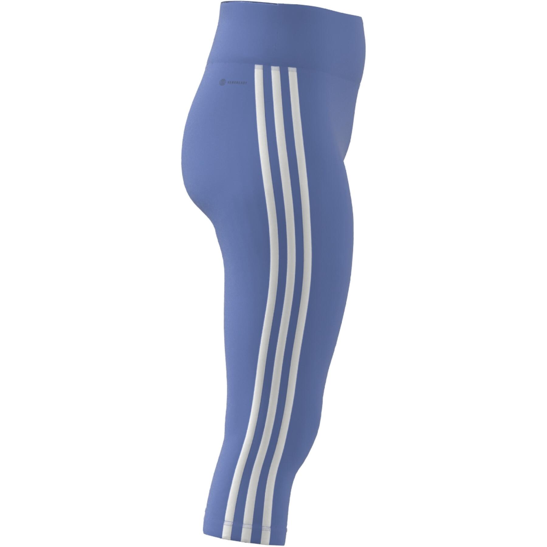Leggings de mujer con cintura alta 3/4 adidas 3-Stripes Essentials