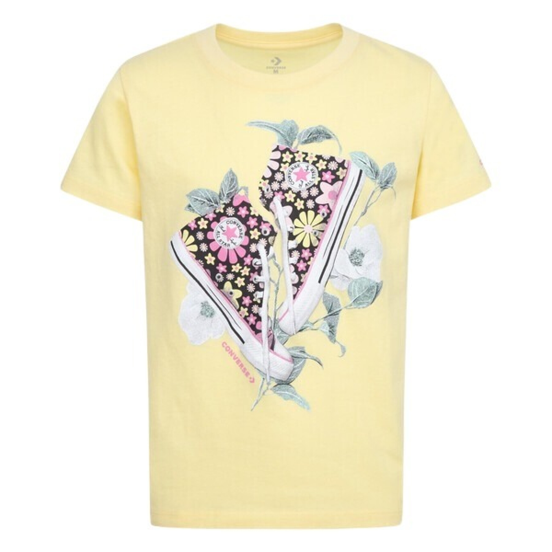 Camiseta de chica Converse Floral Sneaker
