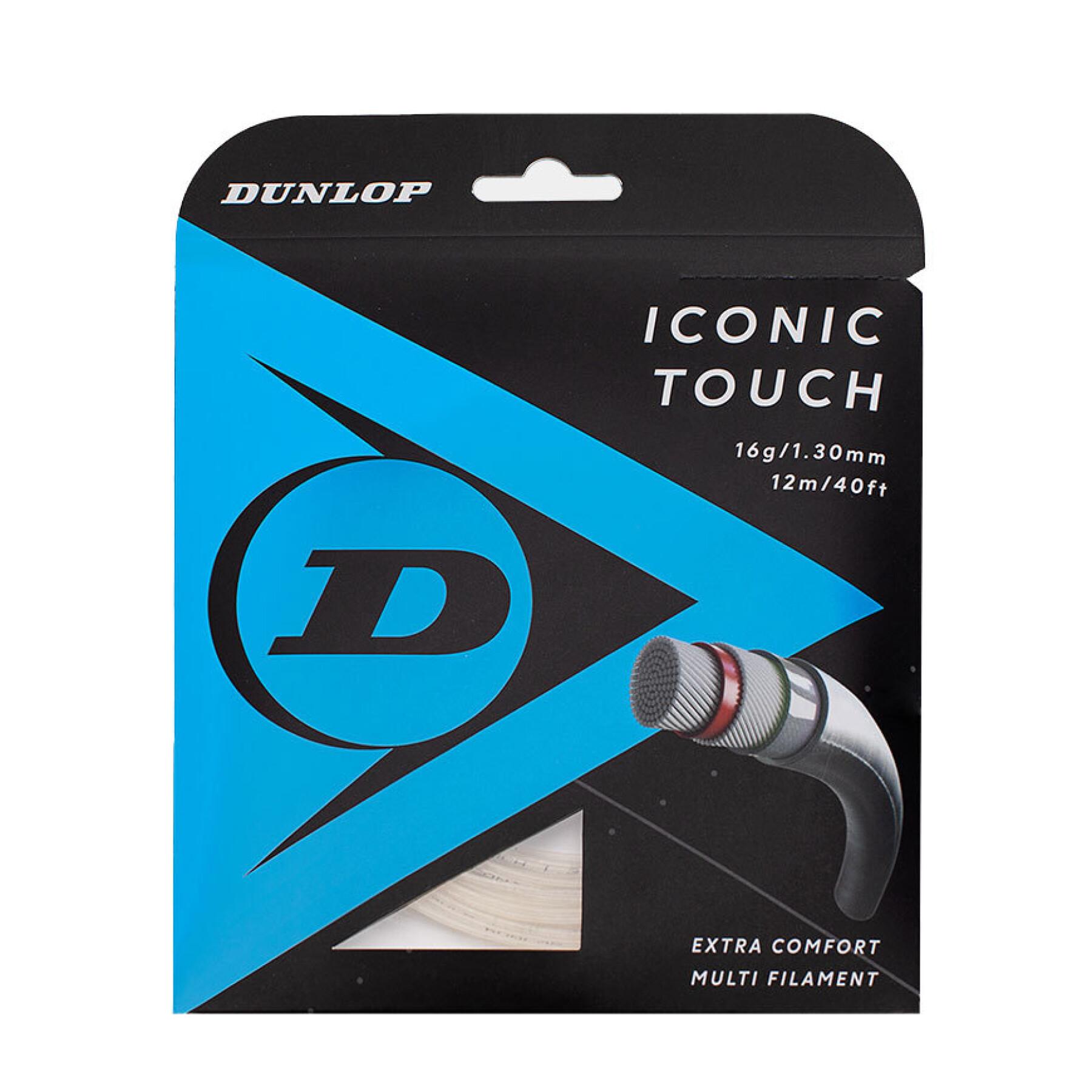 Cuerdas de tenis Dunlop Iconic Touch 16G Na 12 m