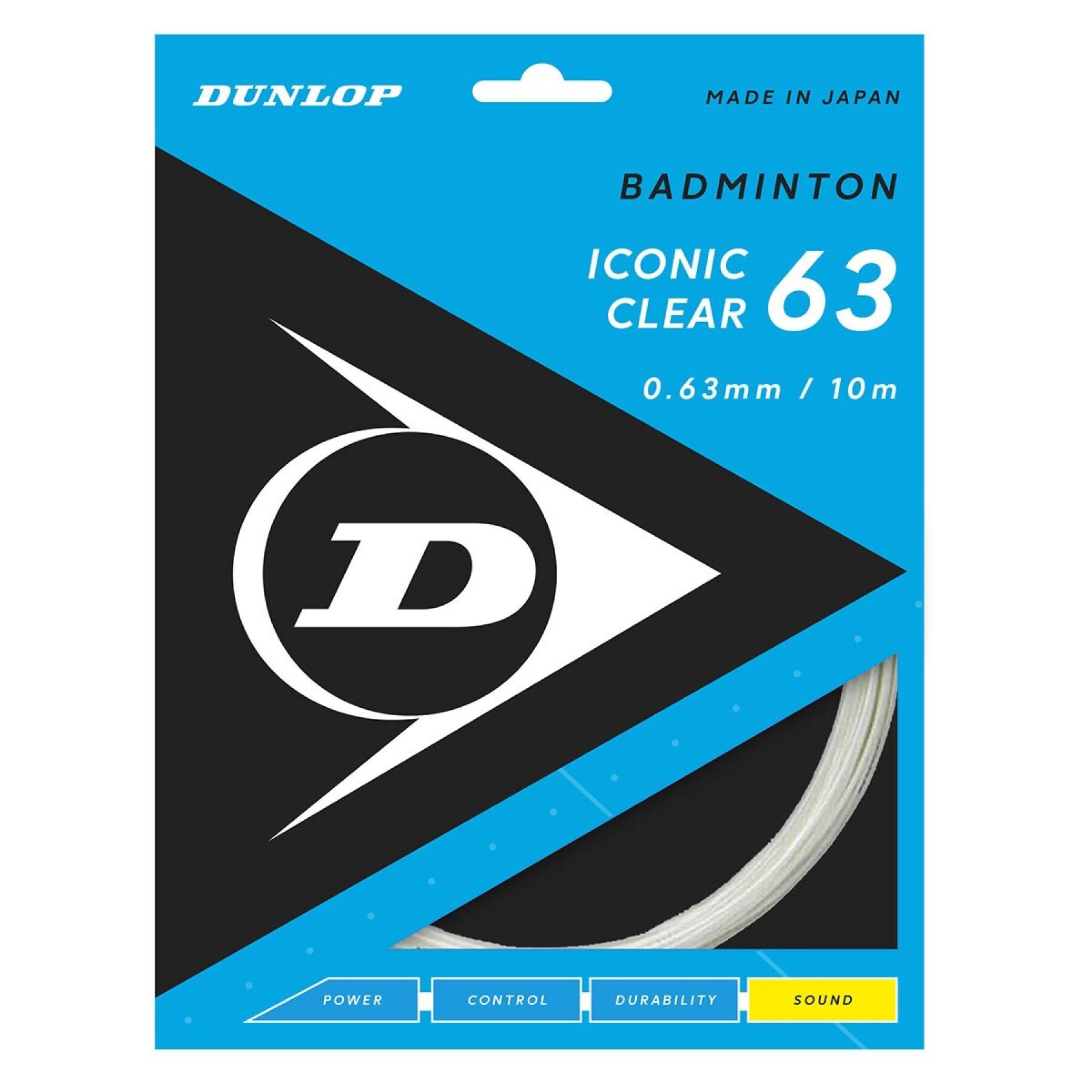 Cuerdas de bádminton Dunlop Iconic Clear 10 m