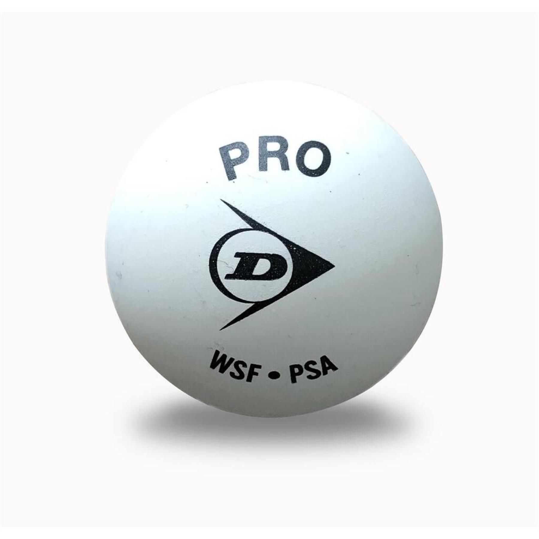 Juego de 12 pelotas de squash Dunlop Pro