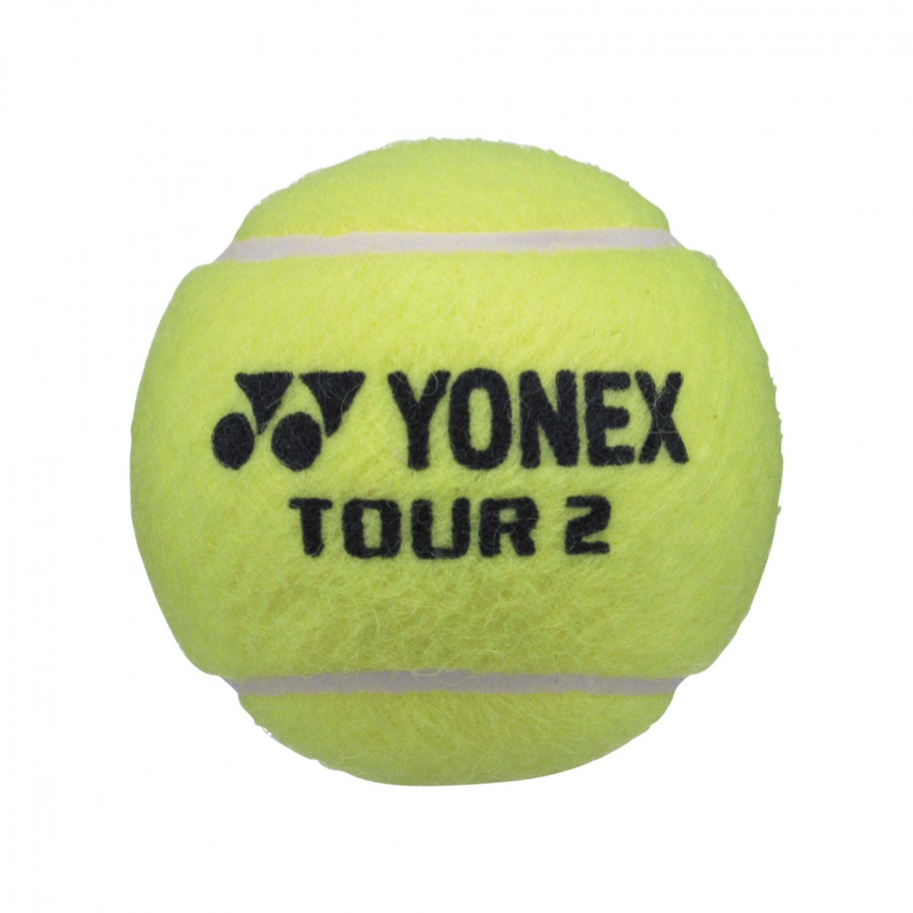 Tubo de 4 pelotas Yonex Tour