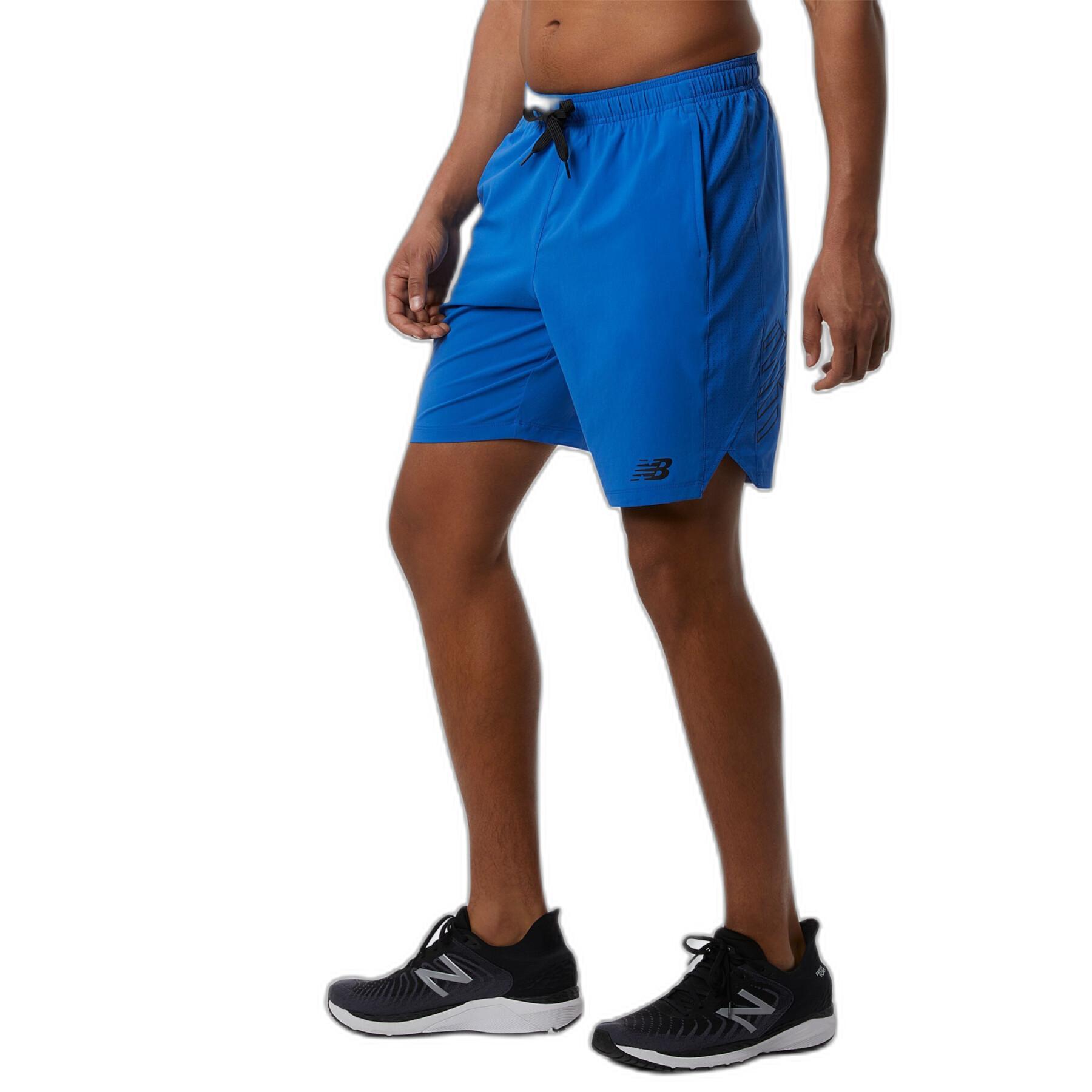 Pantalones cortos tejidos con logotipo New Balance Tenacity 9 "