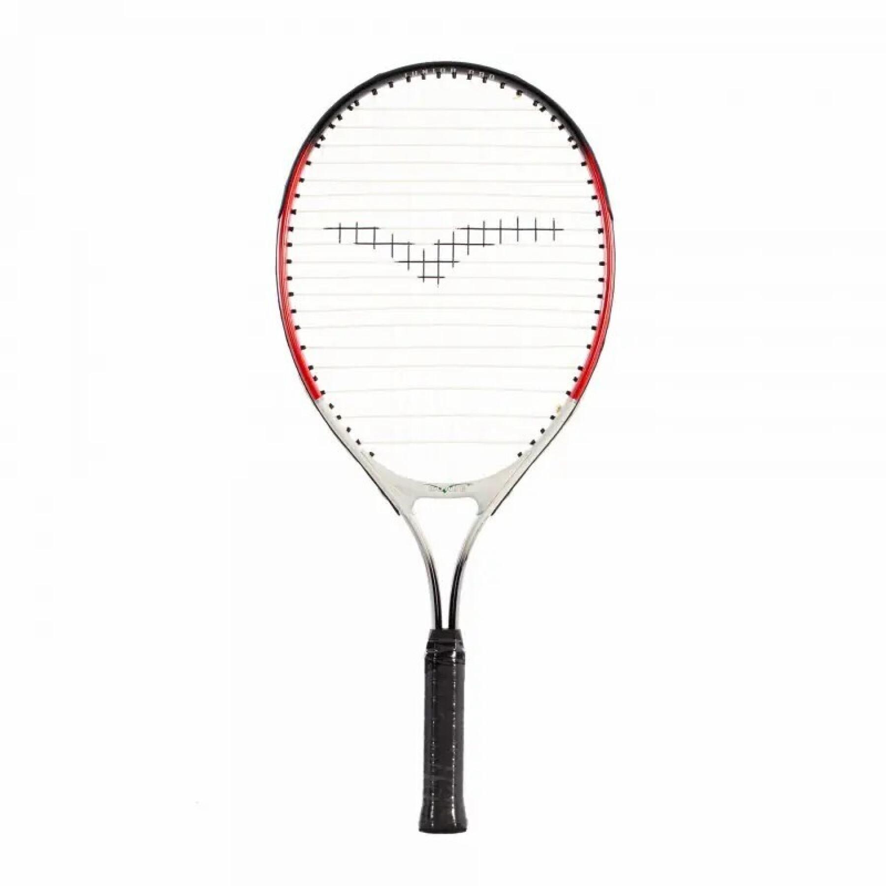 La raqueta de tenis de aluminio incluye una funda Softee 23"