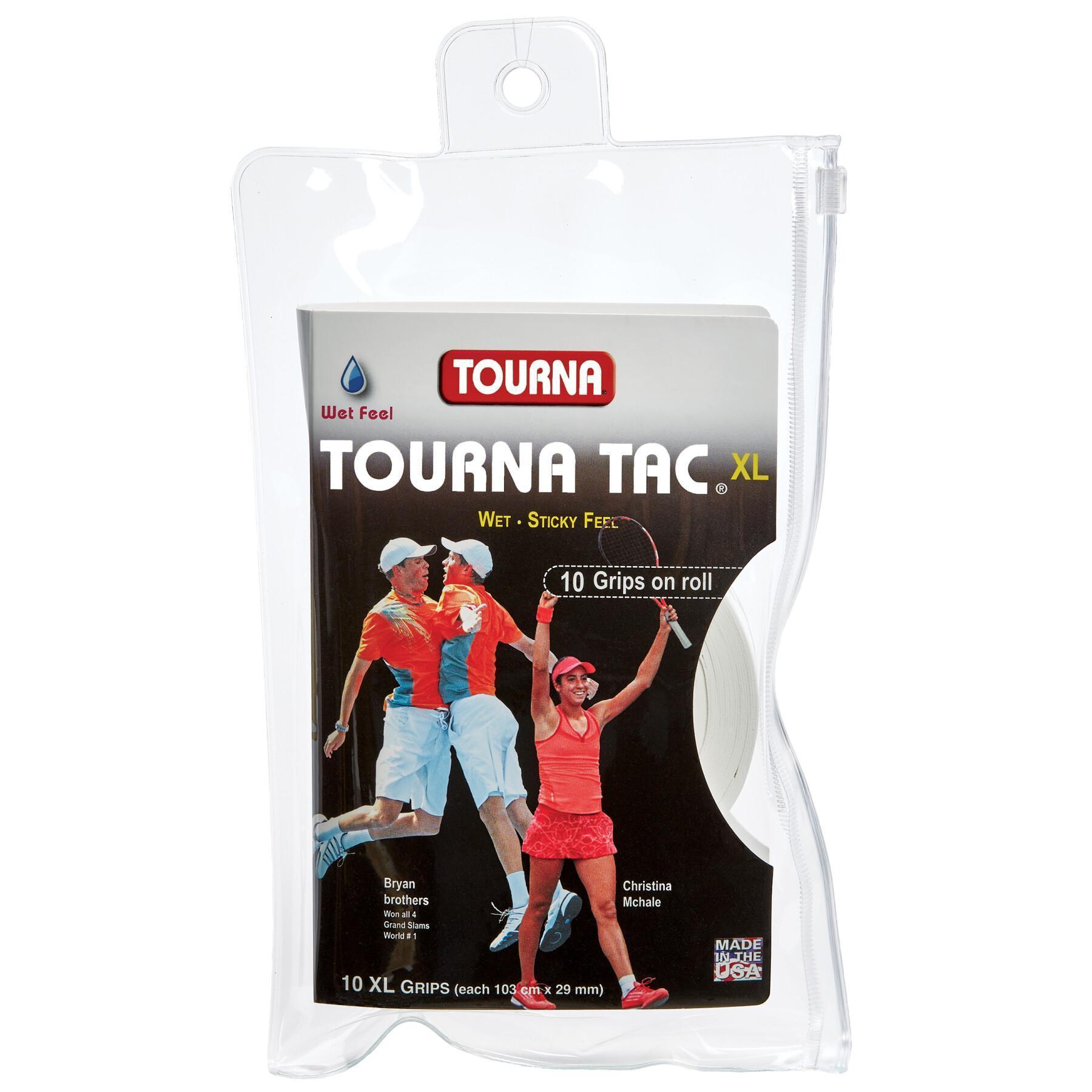Blister de 10 almohadillas de tenis Tourna Grip Tac