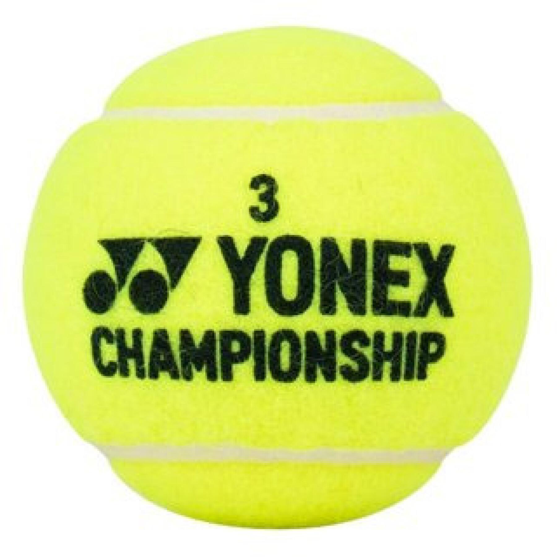 Lote de 4 pelotas de tenis Yonex Championship