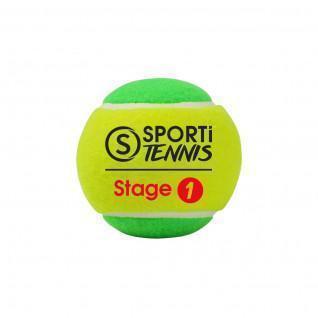 Bolsa de 3 pelotas de tenis etapa 1 Sporti France