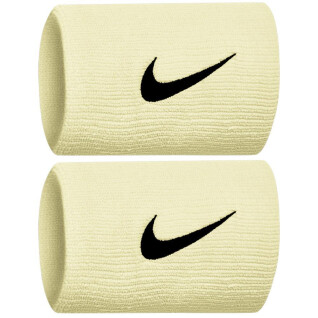 Muñequera ancha de doble esponja de tenis Nike Premier 2 PK