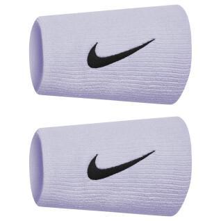 Muñequera ancha de doble esponja de tenis Nike Premier 2 PK