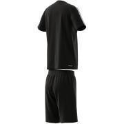 Conjunto de Camiseta y pantalón corto para niños adidas 3-Stripes Essentials Aeroready