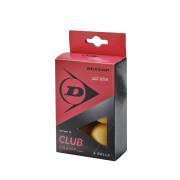 Caja de 6 pelotas de tenis de mesa Dunlop 40+ Club Champ