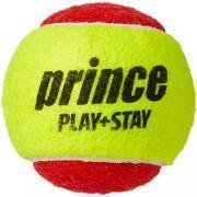 Juego de 3 pelotas de tenis Prince Play & Stay – stage 3 (felt)